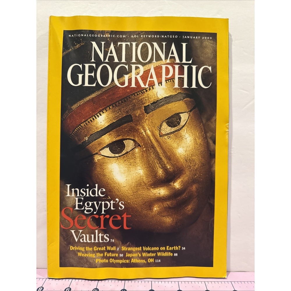NATIONAL GEOGRAPHIC JANUARY 2003 - INSIDE EGYPT'S SECRET VAULTS
